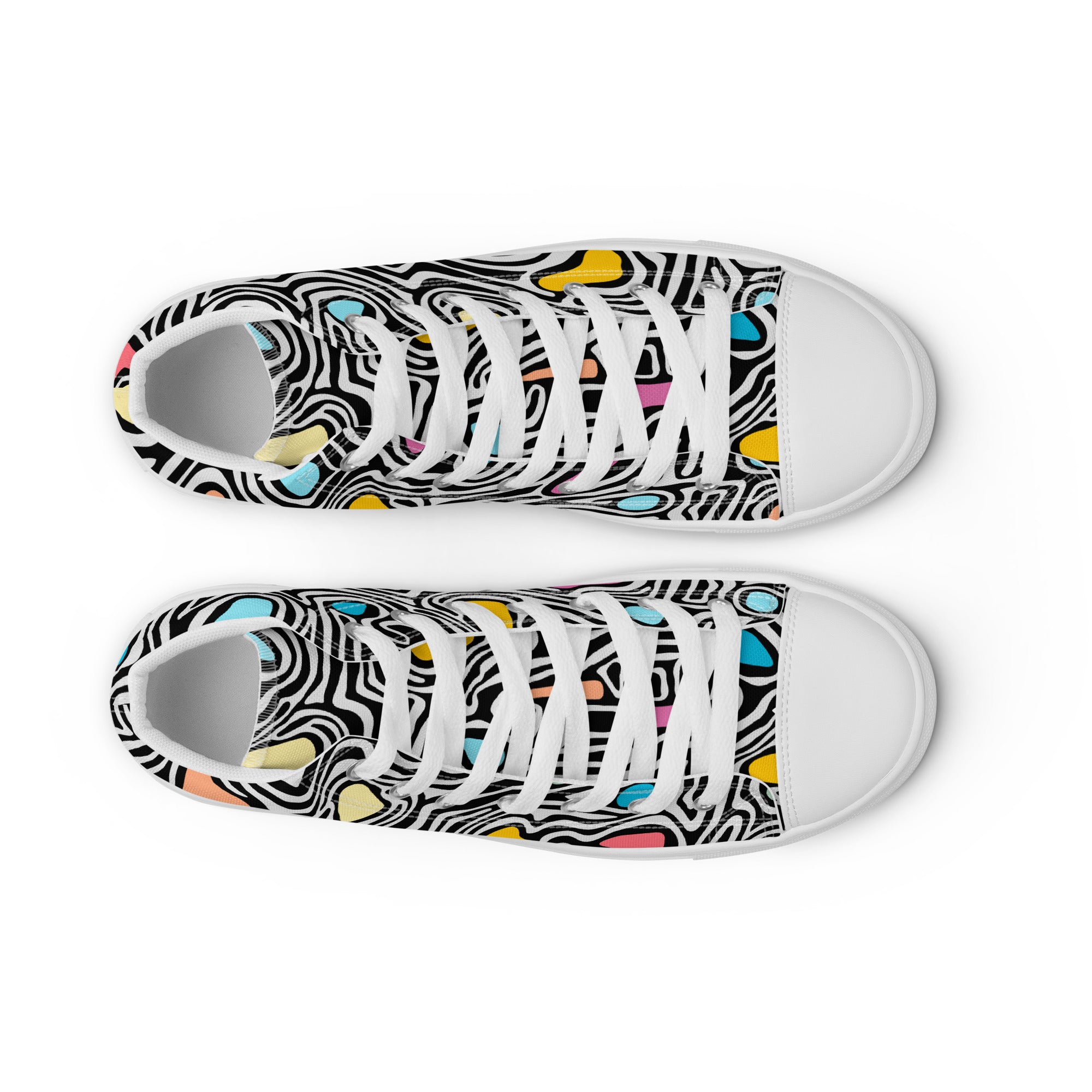 Trippy - Men’s high top canvas shoes Mens High Top Shoes Outside Australia Printed Offshore