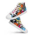 Sticker Music - Men’s high top canvas shoes 13 Mens High Top Shoes Outside Australia Printed Offshore