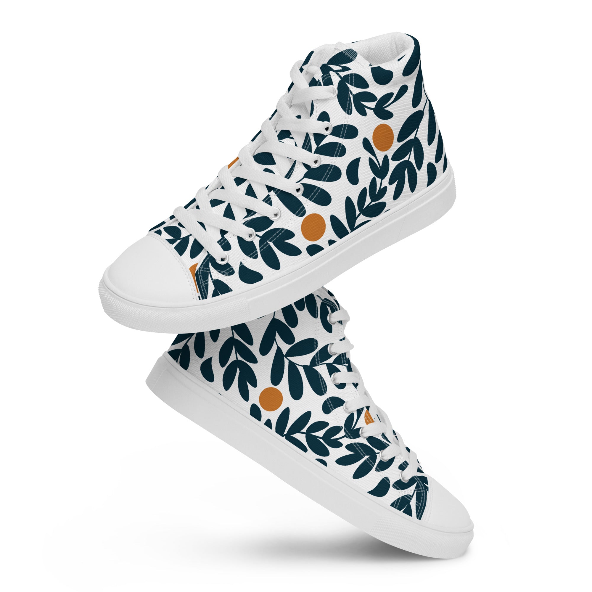 Foliage - Men’s high top canvas shoes Mens High Top Shoes Outside Australia Printed Offshore