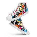 Sticker Music - Men’s high top canvas shoes Mens High Top Shoes Outside Australia Printed Offshore