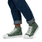 Go Green - Men’s high top canvas shoes 13 Mens High Top Shoes Outside Australia Printed Offshore