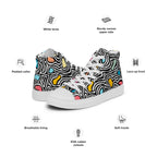 Trippy - Men’s high top canvas shoes Mens High Top Shoes Outside Australia Printed Offshore