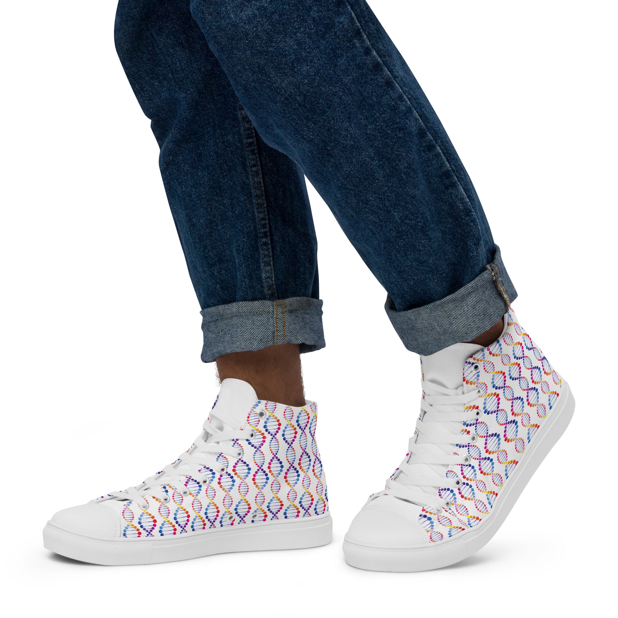 DNA - Men’s high top canvas shoes Mens High Top Shoes Outside Australia Printed Offshore
