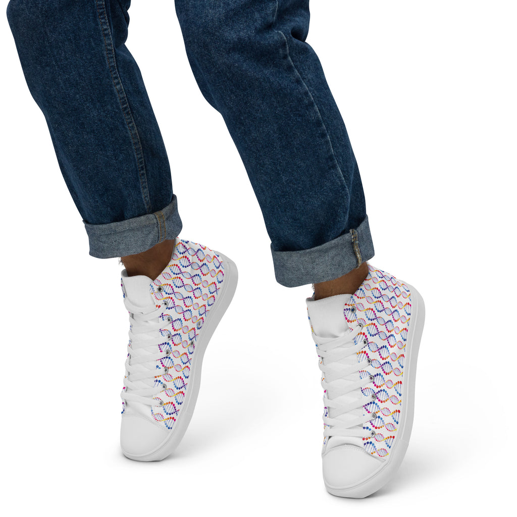 DNA - Men’s high top canvas shoes Mens High Top Shoes Outside Australia Printed Offshore