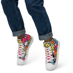 Sticker Music - Men’s high top canvas shoes Mens High Top Shoes Outside Australia Printed Offshore