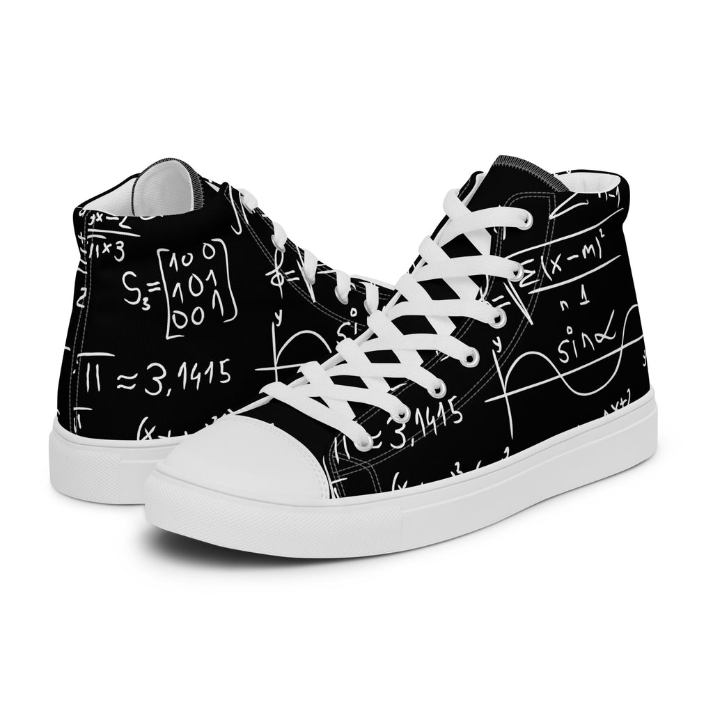 Equations - Men’s high top canvas shoes Mens High Top Shoes Outside Australia Printed Offshore