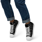 Equations - Men’s high top canvas shoes Mens High Top Shoes Outside Australia Printed Offshore