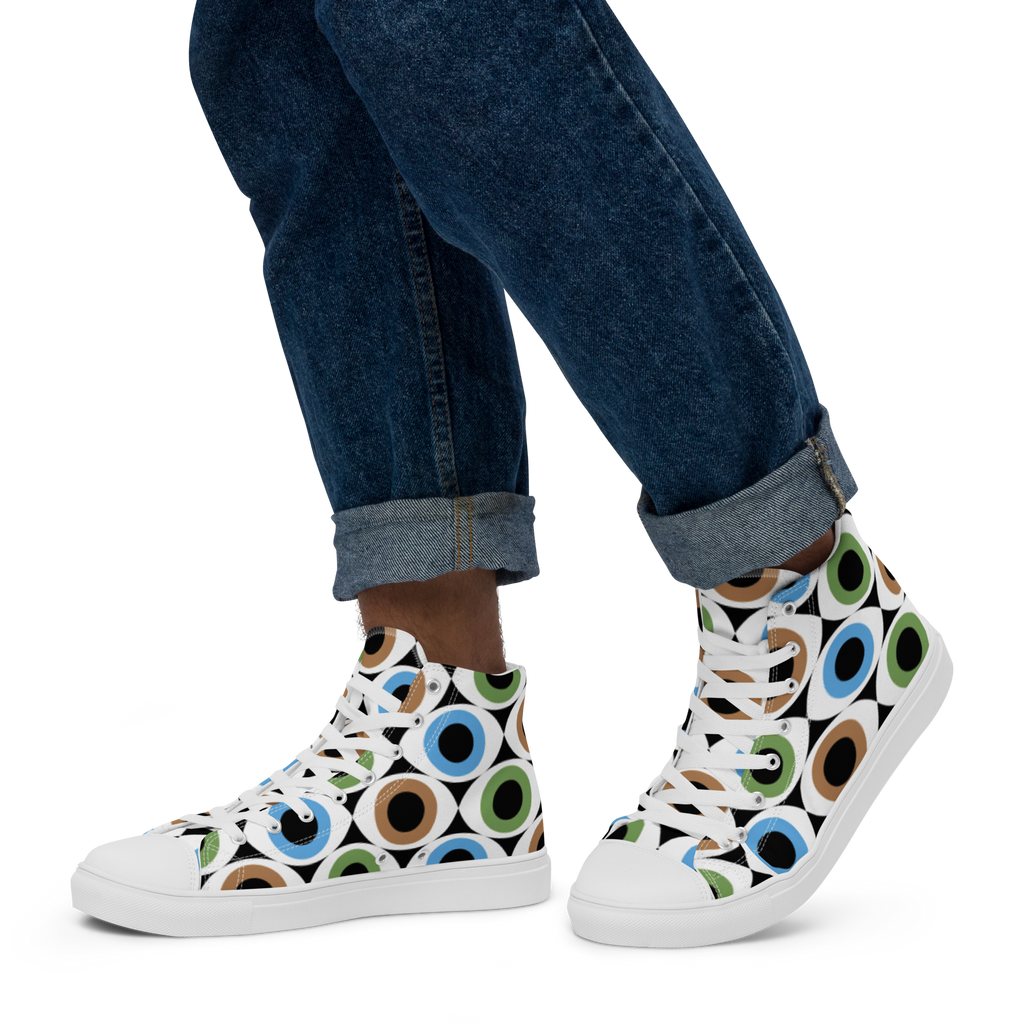 Eye See - Men’s high top canvas shoes Mens High Top Shoes Printed Offshore