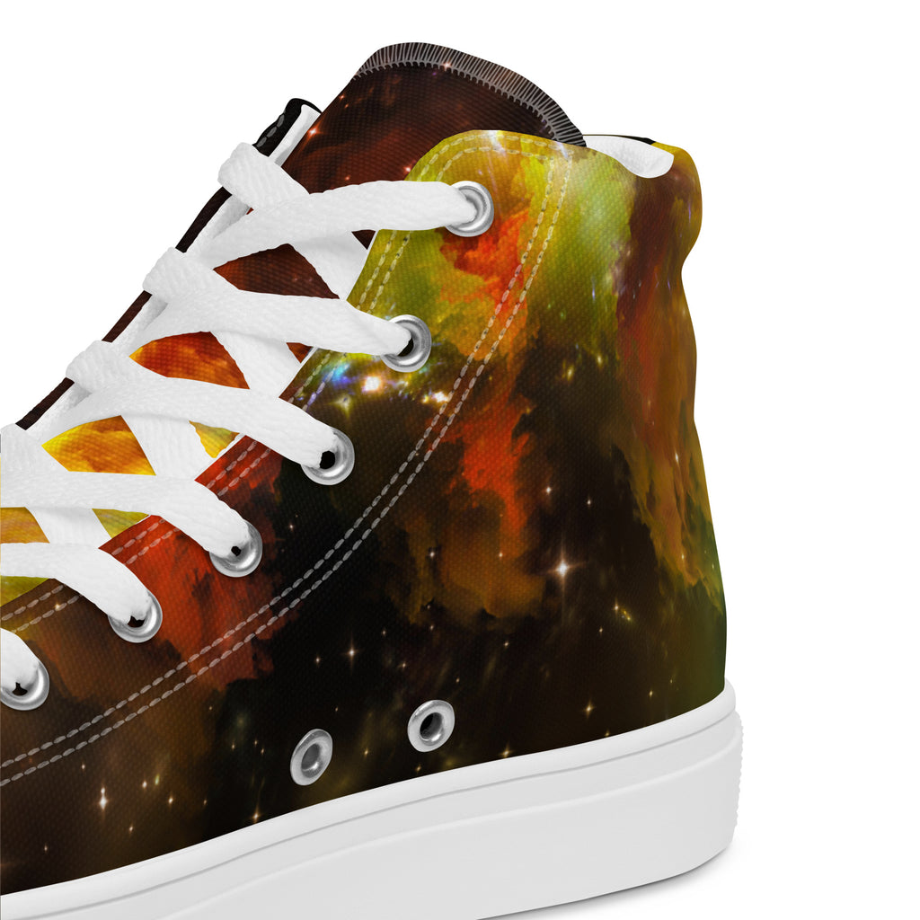 I Need Some Space - Men’s high top canvas shoes Mens High Top Shoes Outside Australia Printed Offshore