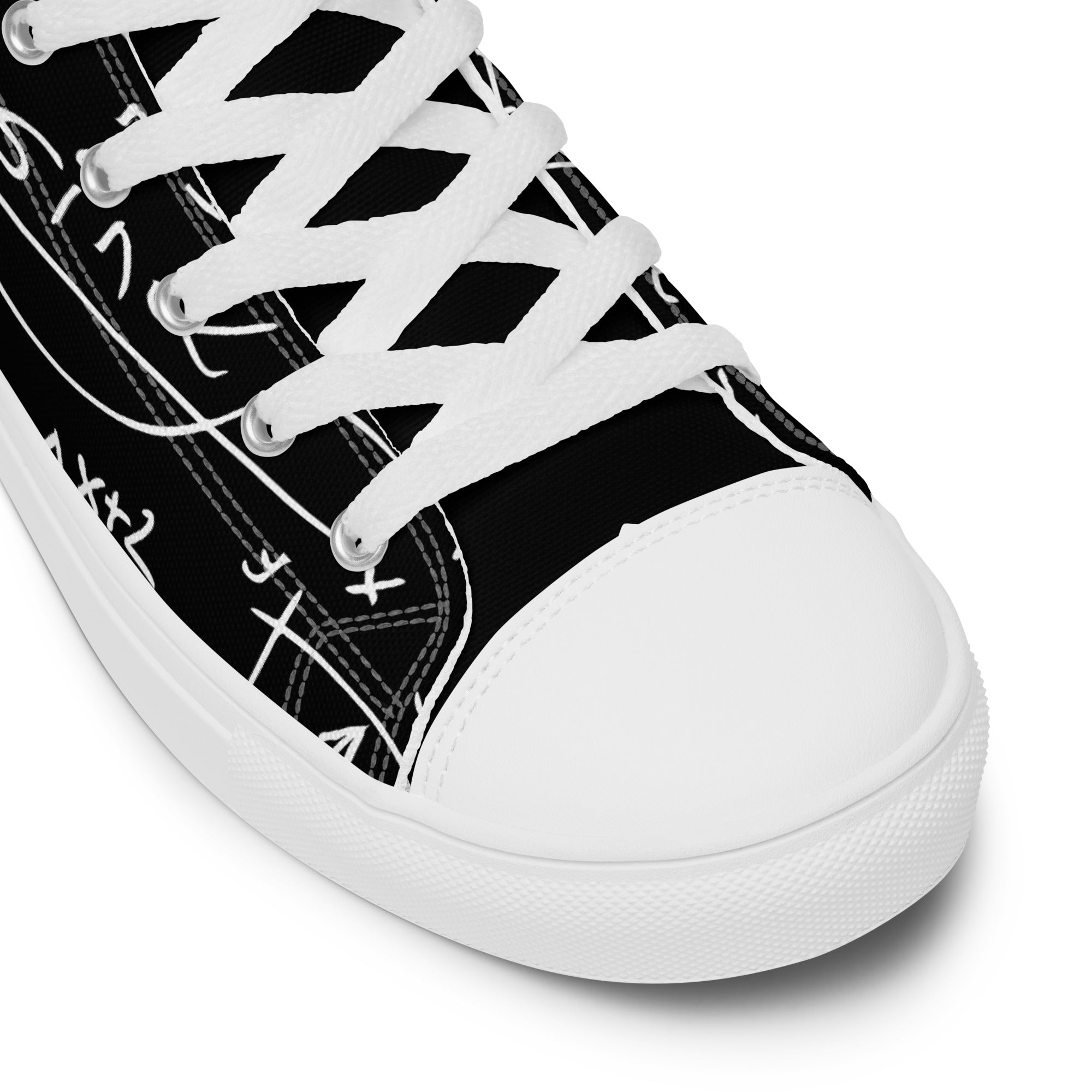 Equations - Men’s high top canvas shoes Mens High Top Shoes Outside Australia Printed Offshore