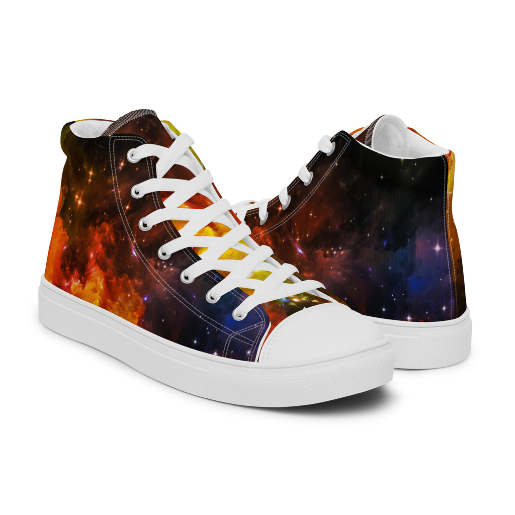 I Need Some Space - Men’s high top canvas shoes Mens High Top Shoes Outside Australia Printed Offshore