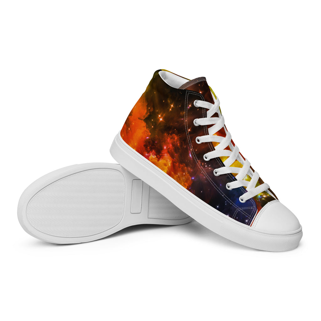 I Need Some Space - Men’s high top canvas shoes Mens High Top Shoes Outside Australia Printed Offshore