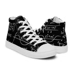 Equations - Men’s high top canvas shoes Mens High Top Shoes Outside Australia Printed Offshore