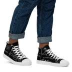 Equations - Men’s high top canvas shoes Mens High Top Shoes Outside Australia Printed Offshore