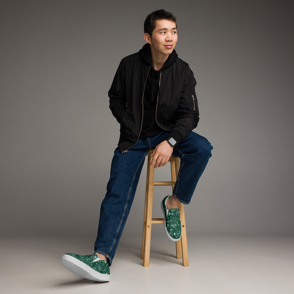 All The Music - Men’s slip-on canvas shoes 13 Mens Slip On Shoes music Printed Offshore