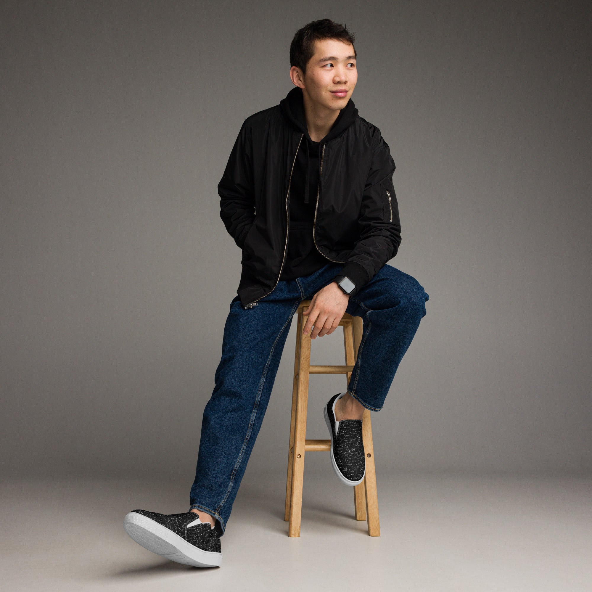 Equations - Men’s slip-on canvas shoes Mens Slip On Shoes Printed Offshore