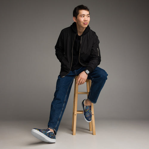 Atoms - Men’s slip-on canvas shoes 13 Mens Slip On Shoes Printed Offshore