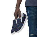 Colourful Music Notes Men’s slip-on canvas shoes 13 Mens Slip On Shoes Printed Offshore