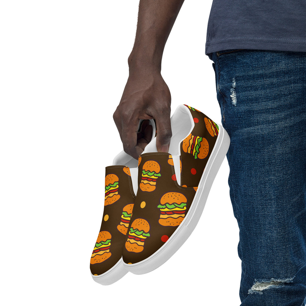 Burgers - Men’s slip-on canvas shoes 13 Mens Slip On Shoes Printed Offshore