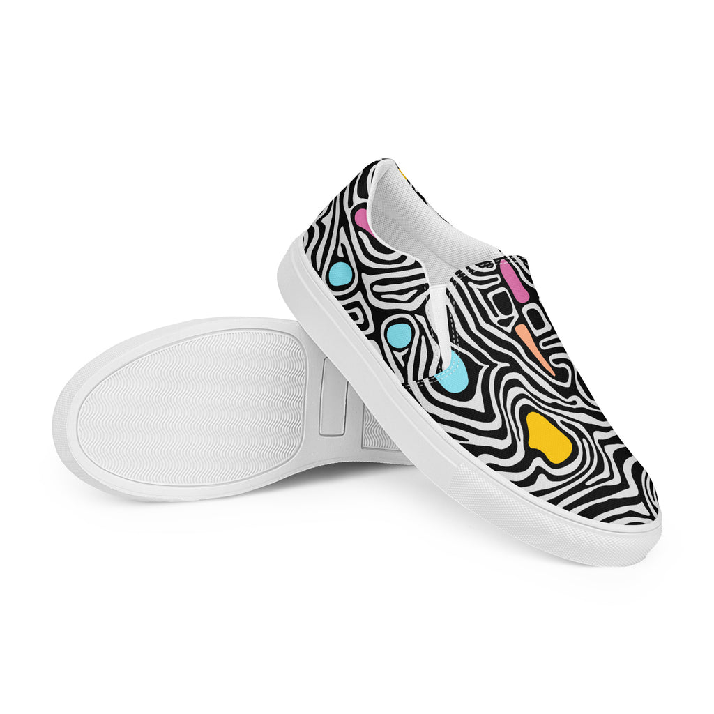 Trippy - Men’s slip-on canvas shoes Mens Slip On Shoes Printed Offshore