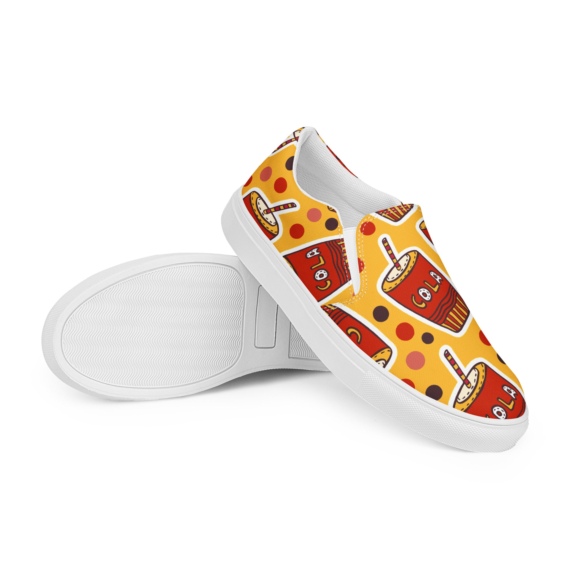 Cola - Men’s slip-on canvas shoes Mens Slip On Shoes Printed Offshore