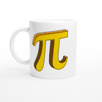 Pi - White 11oz Ceramic Mug White 11oz Ceramic Mug White 11oz Mug Globally Fulfilled Maths Science