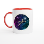 Spaceman - White 11oz Ceramic Mug with Colour Inside ceramic red Colour 11oz Mug Globally Fulfilled Space