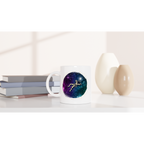 Spaceman - White 11oz Ceramic Mug White 11oz Mug Globally Fulfilled Space