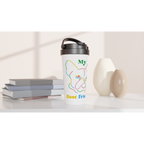 My Best Friend, Dog - White 15oz Stainless Steel Travel Mug Travel Mug animal Globally Fulfilled