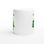 Meowy Christmas - White 11oz Ceramic Mug Christmas Mug Globally Fulfilled