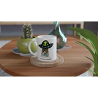 Guitarist Alien Abduction - White 11oz Ceramic Mug White 11oz Mug Globally Fulfilled Music Sci Fi