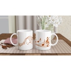 Music Notes - White 11oz Ceramic Mug White 11oz Ceramic Mug White 11oz Mug Globally Fulfilled Music