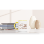 Liquid Patience - White 11oz Ceramic Mug with Colour Inside Colour 11oz Mug Coffee Globally Fulfilled