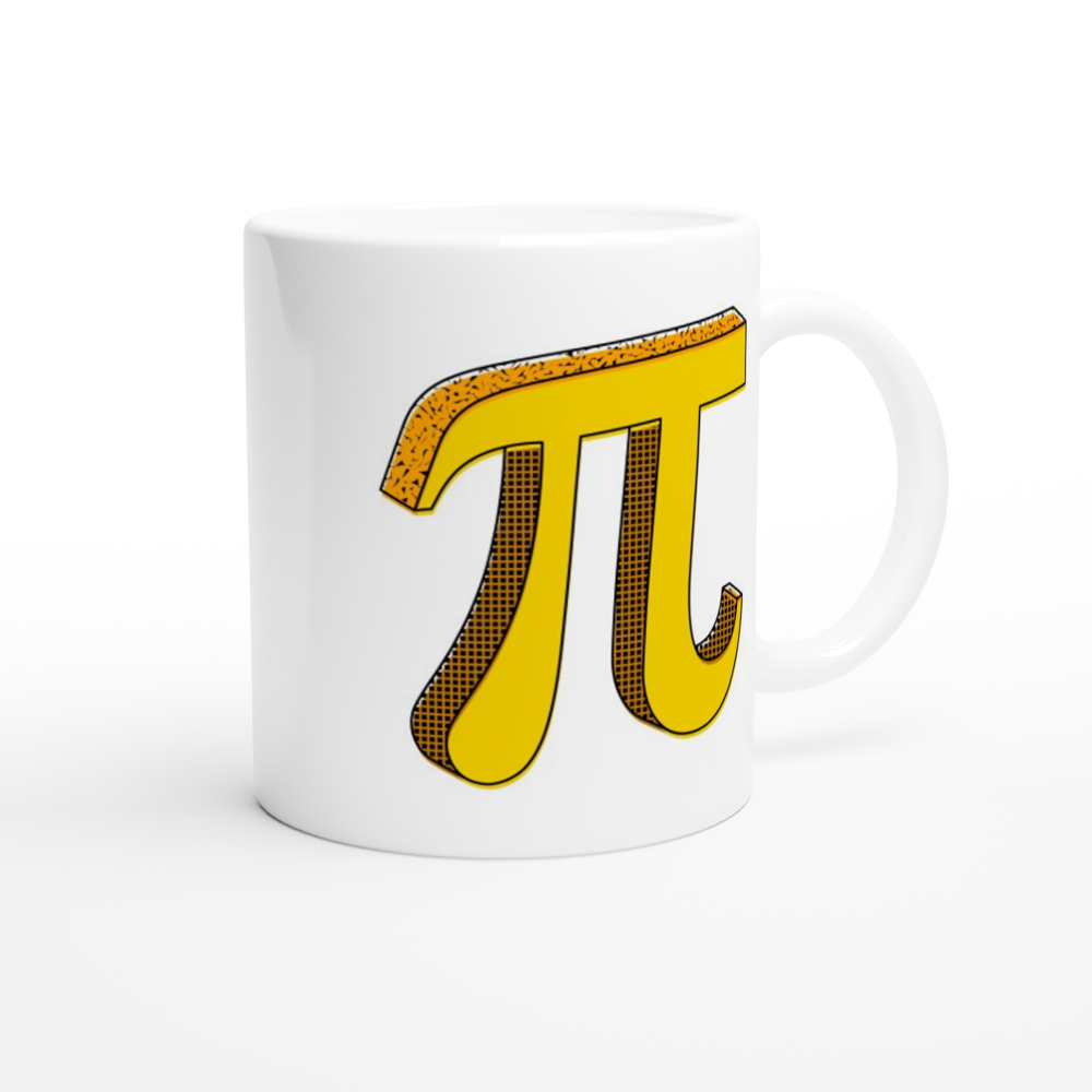 Pi - White 11oz Ceramic Mug White 11oz Mug Globally Fulfilled Maths Science