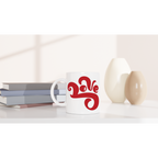 Love - White 11oz Ceramic Mug White 11oz Mug Globally Fulfilled Love