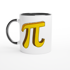 Pi - White 11oz Ceramic Mug with Colour Inside ceramic black Colour 11oz Mug Globally Fulfilled Maths Science