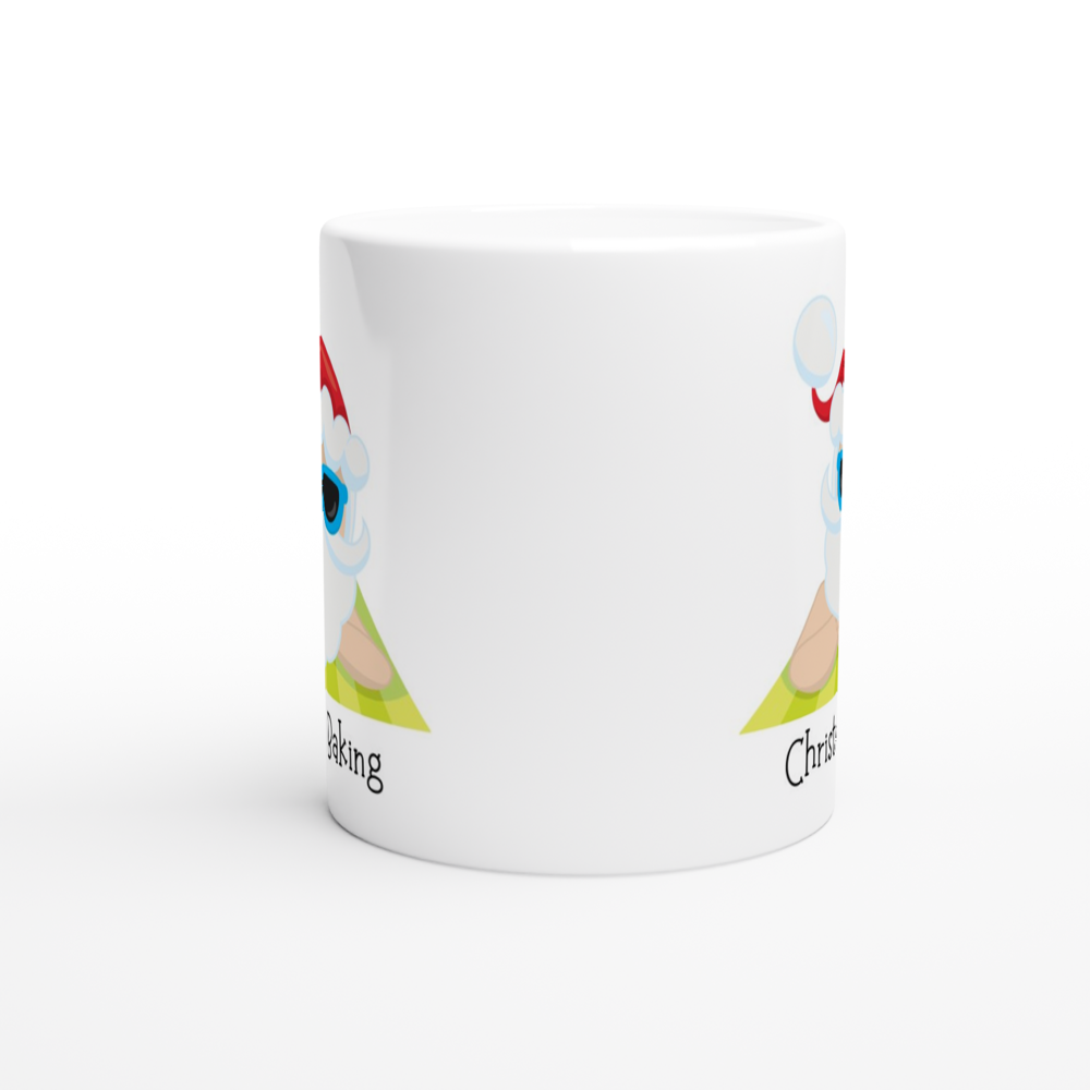 Christmas Baking - White 11oz Ceramic Mug Christmas Mug Globally Fulfilled