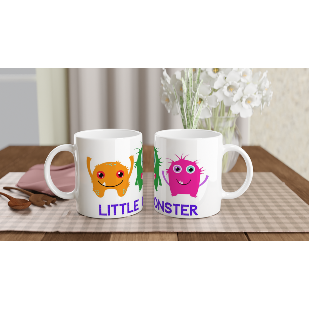 Little Monster - White 11oz Ceramic Mug White 11oz Ceramic Mug White 11oz Mug Globally Fulfilled Sci Fi