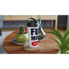 Fun Mode On - White 15oz Stainless Steel Travel Mug Travel Mug Funny Globally Fulfilled