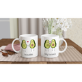Avocuddles, Holy Guacamole White 11oz Ceramic Mug Mugs, White 11oz Ceramic Mug White 11oz Mug Globally Fulfilled Outside Australia