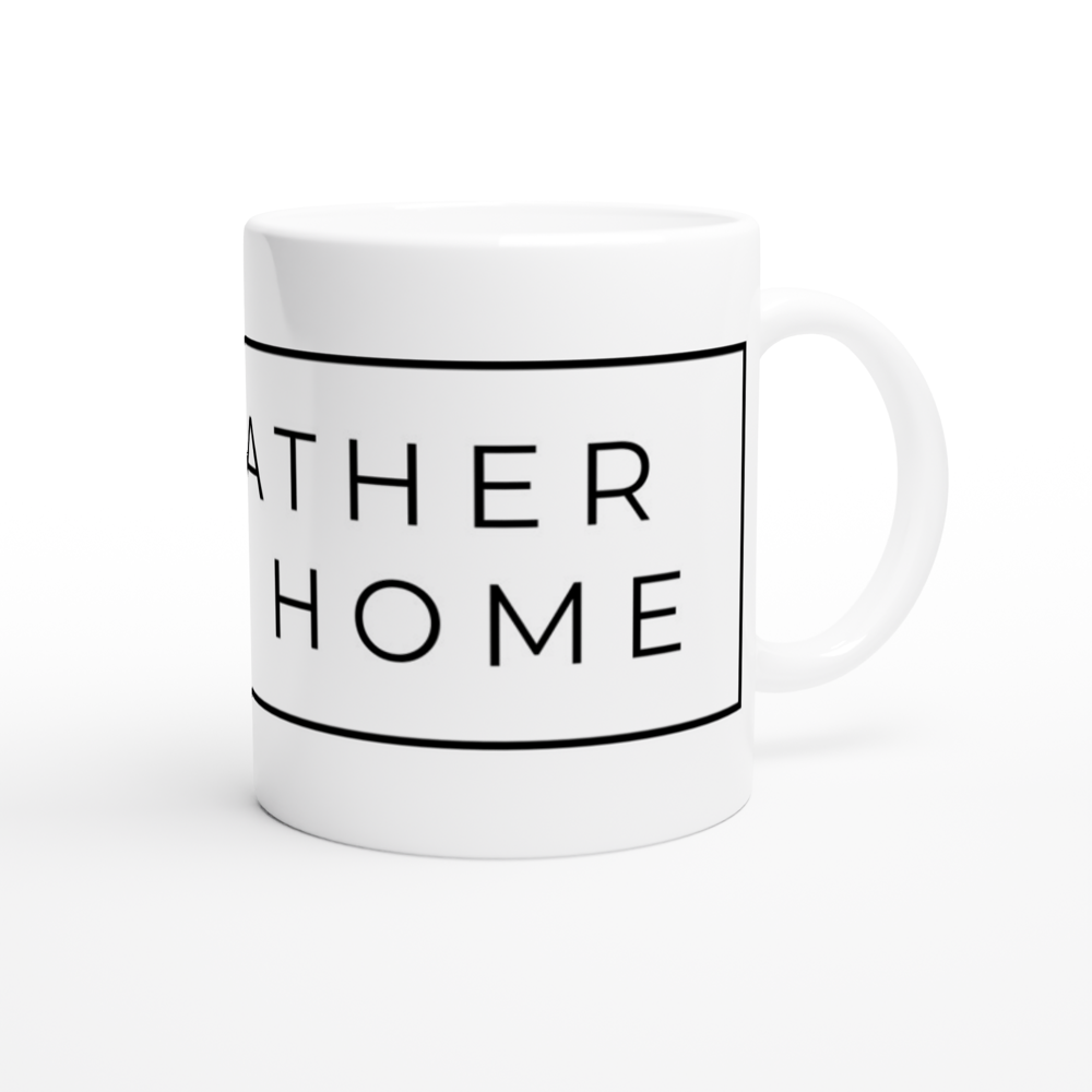 I'd Rather Be At Home - White 11oz Ceramic Mug White 11oz Mug Globally Fulfilled