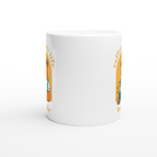 Coffee Makes Life Bearable - White 11oz Ceramic Mug White 11oz Mug animal Coffee Globally Fulfilled