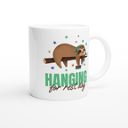 Hanging For Rest Day - White 11oz Ceramic Mug White 11oz Mug Fitness Globally Fulfilled