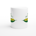 Spread Hap-pea-ness - White 11oz Ceramic Mug White 11oz Mug Globally Fulfilled Motivation