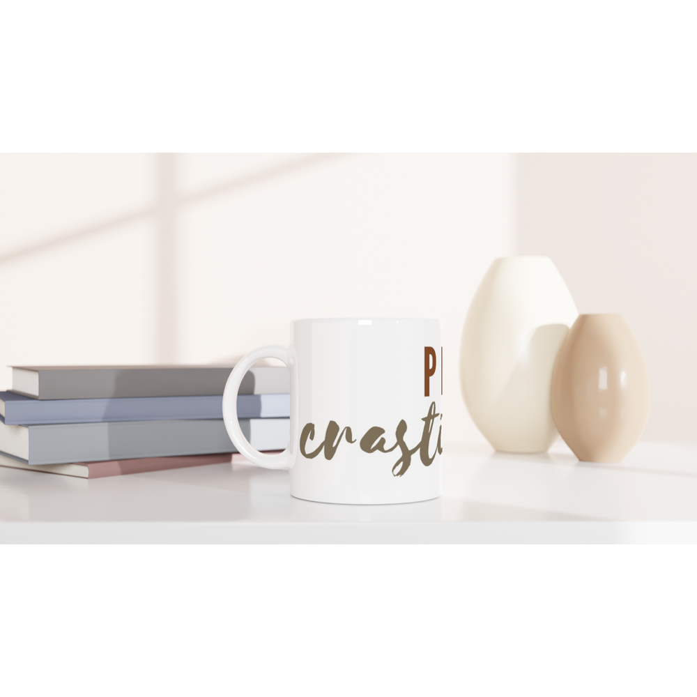 Procrastinator - White 11oz Ceramic Mug White 11oz Mug Globally Fulfilled