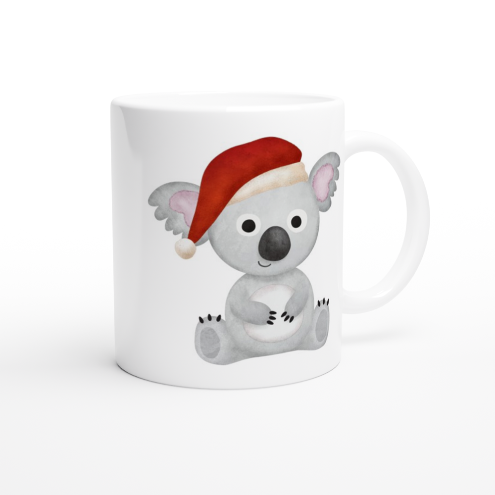 Christmas Koala - White 11oz Ceramic Mug Christmas Mug Globally Fulfilled