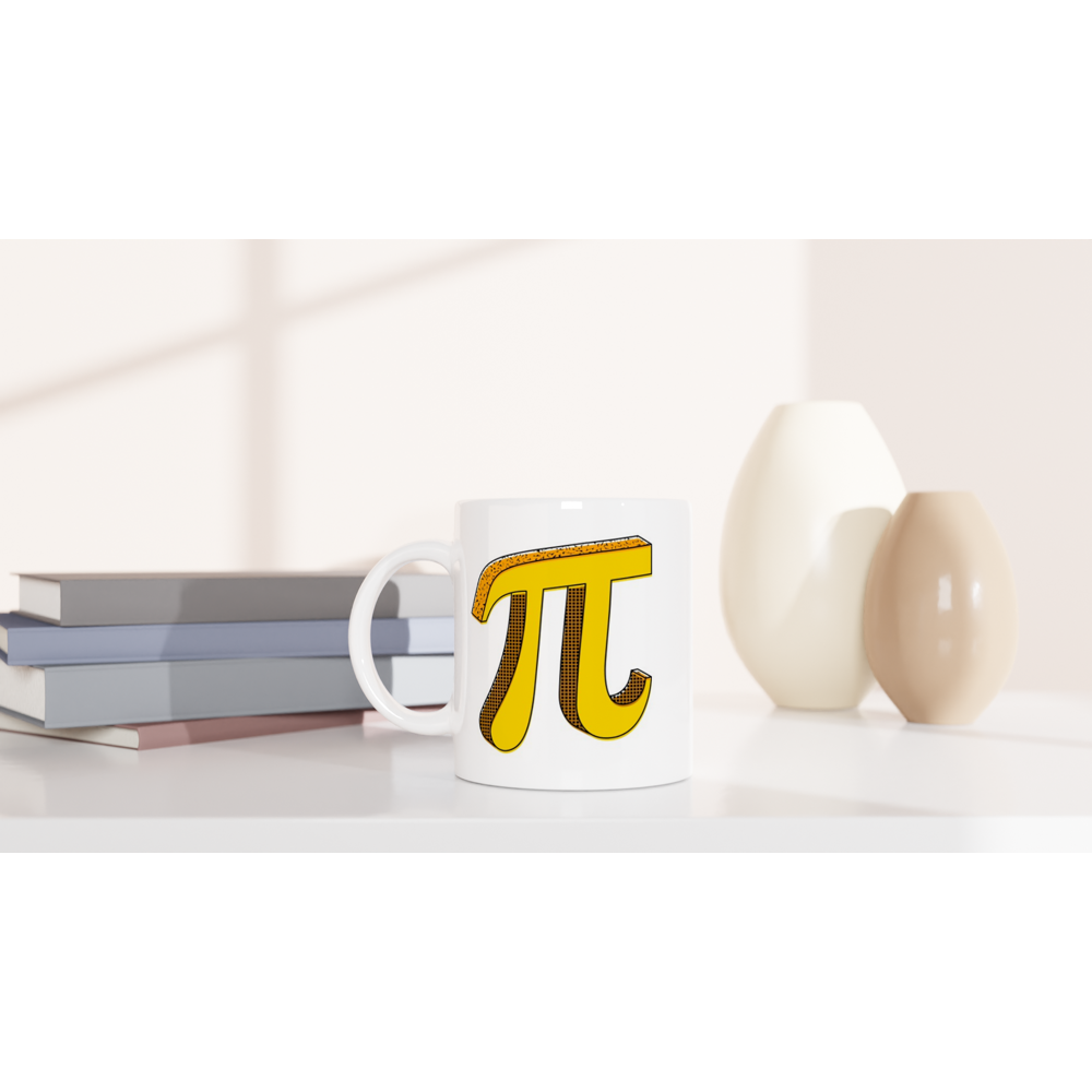 Pi - White 11oz Ceramic Mug White 11oz Mug Globally Fulfilled Maths Science