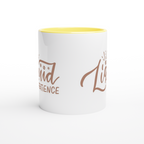 Liquid Patience - White 11oz Ceramic Mug with Colour Inside Colour 11oz Mug Coffee Globally Fulfilled