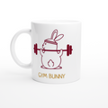 Gym Bunny - White 11oz Ceramic Mug White 11oz Ceramic Mug White 11oz Mug animal Fitness Globally Fulfilled