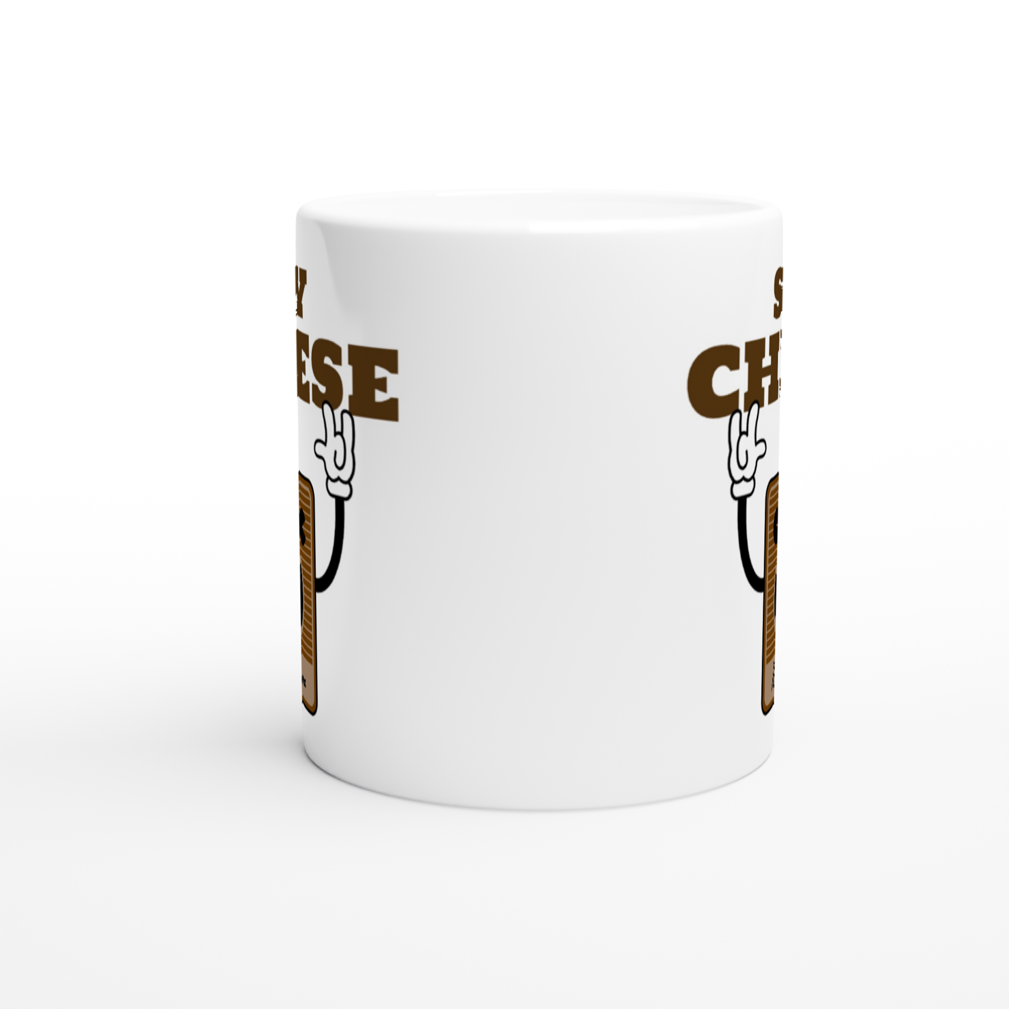 Say Cheese, Retro Camera - White 11oz Ceramic Mug White 11oz Mug Globally Fulfilled Retro Tech